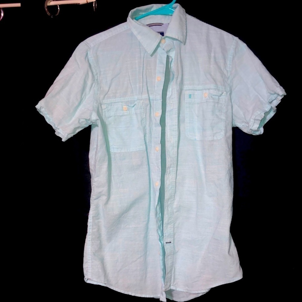 IZOD Short Sleeve Button Up Size Small